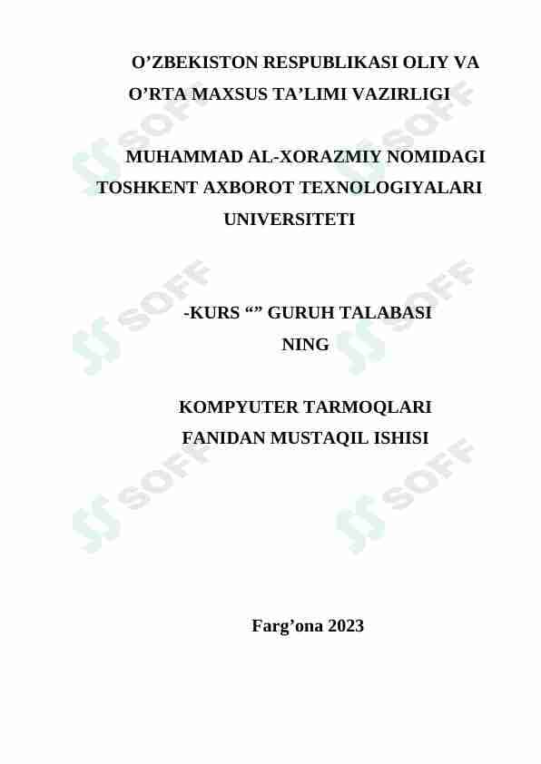 Kompyuter tarmoqlari