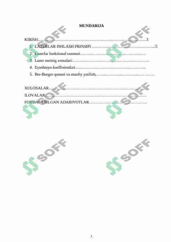 lazerlar ishlash prinsipi