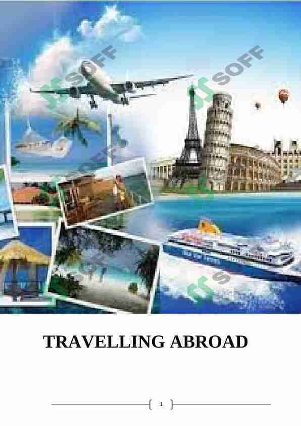 TRAVELLING ABROAD