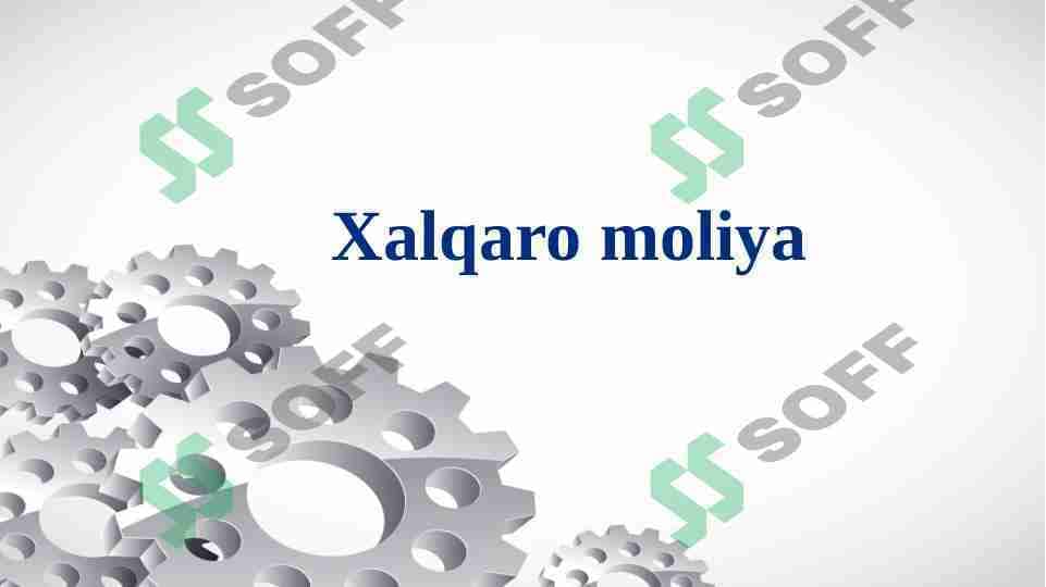 Xalqaro moliya