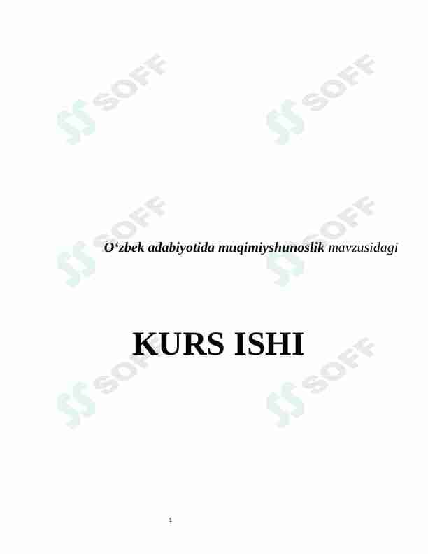 O'zbek adabiyotida muqimiyshunoslik