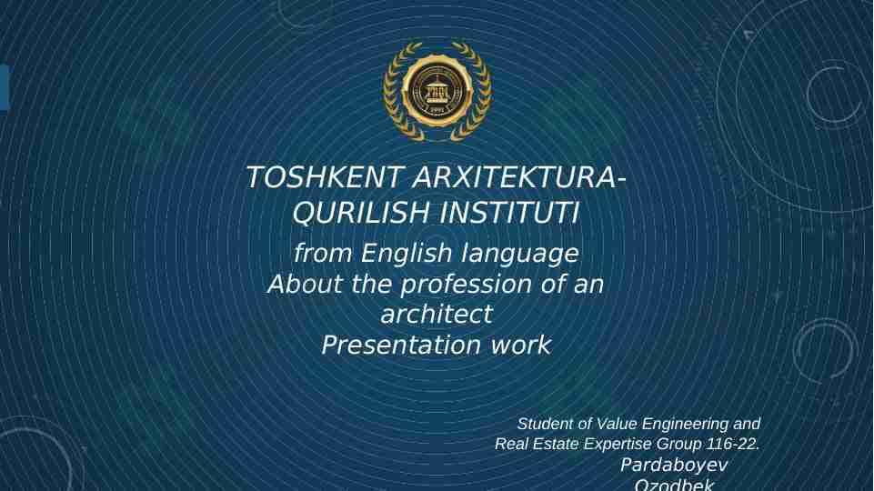 About the profession
