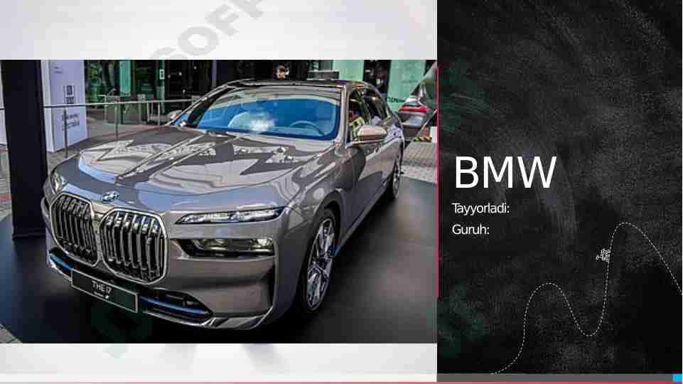 BMW kompaniyasi SWOT-PESTEL tahlili