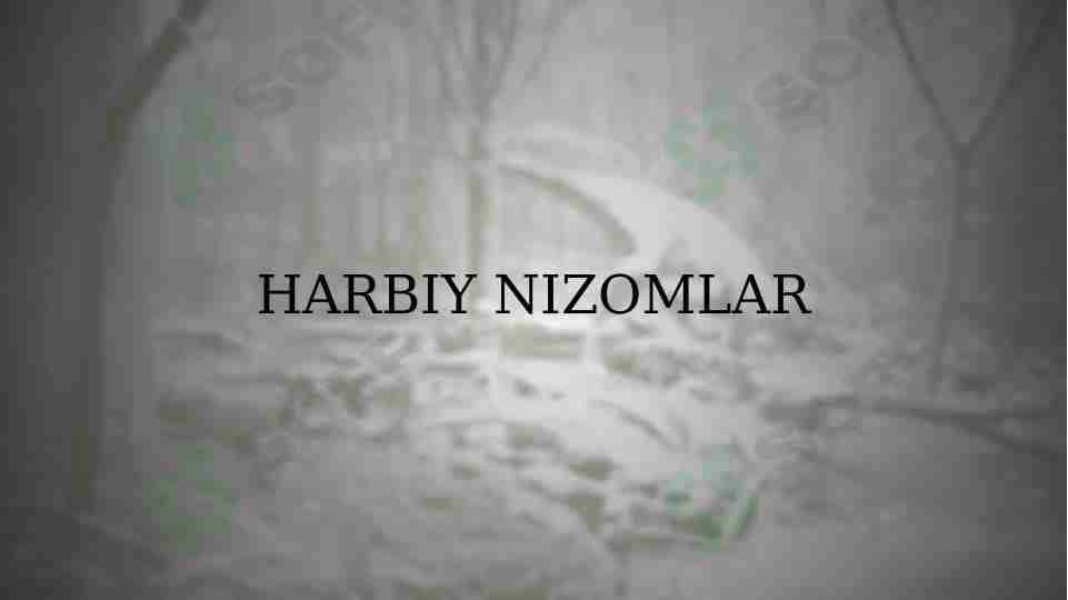 HARBIY NIZOMLAR