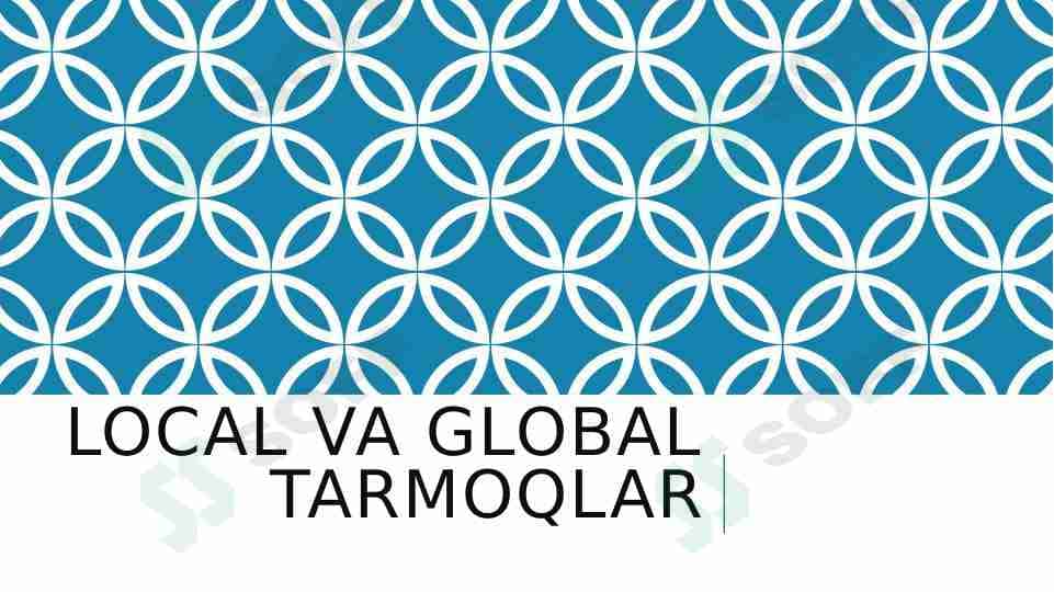 Local va Global tarmoqlar