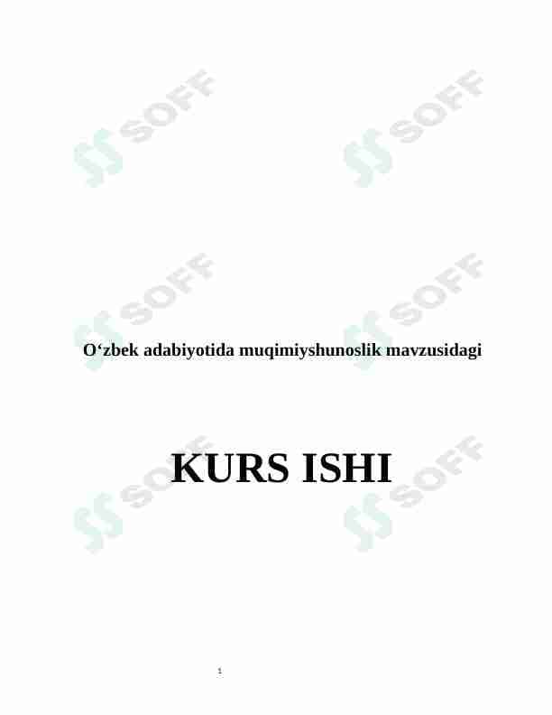 O‘zbek adabiyotida muqimiyshunoslik