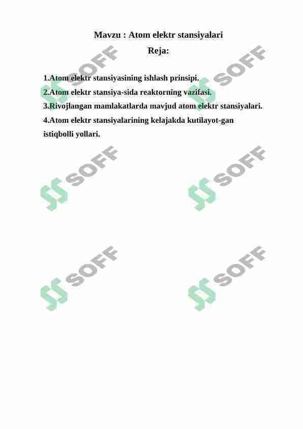 Atom elektr stansiyalari