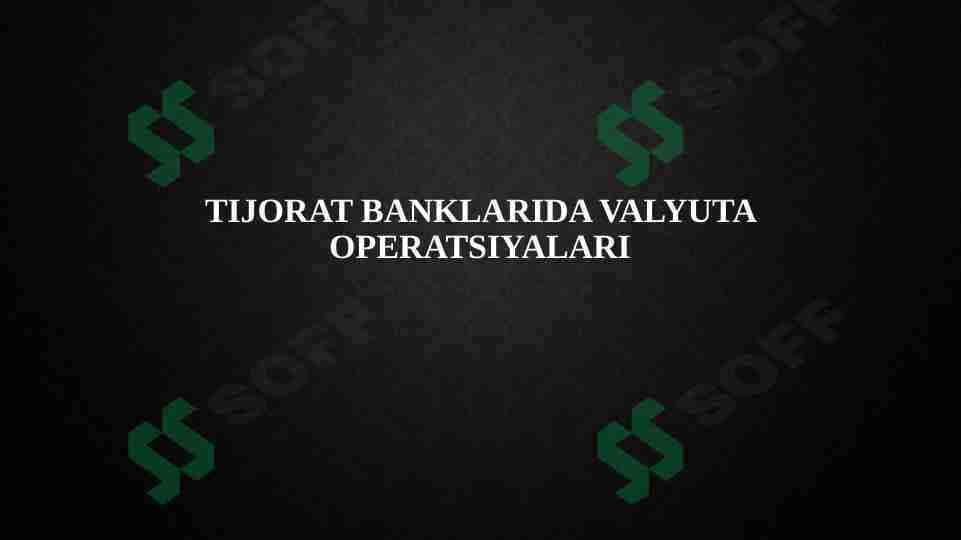 Tijorat banklari