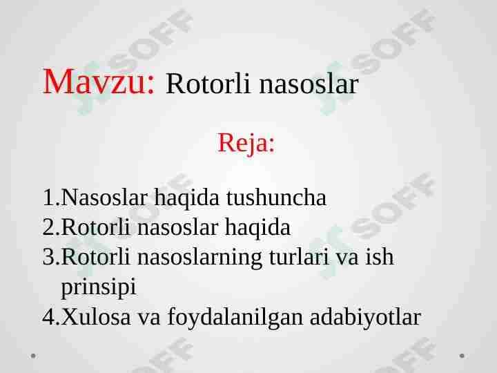 Rotorli nasoslar