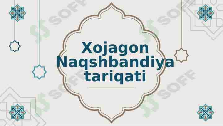 Xojagon Naqshbandiy tariqati