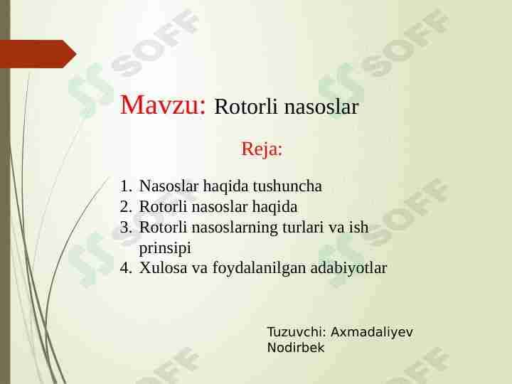 Rotorli nasoslar