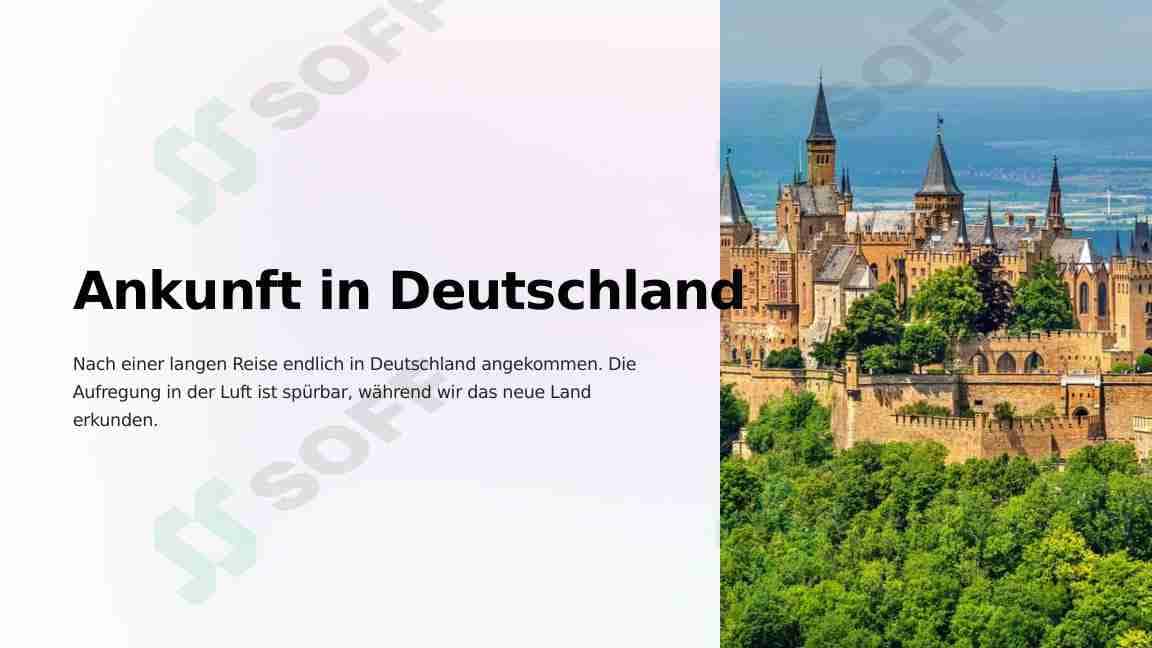 Ankunft in Deutschland