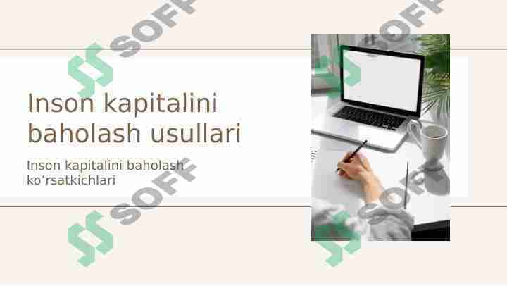 Inson kapitalini baholash usullari