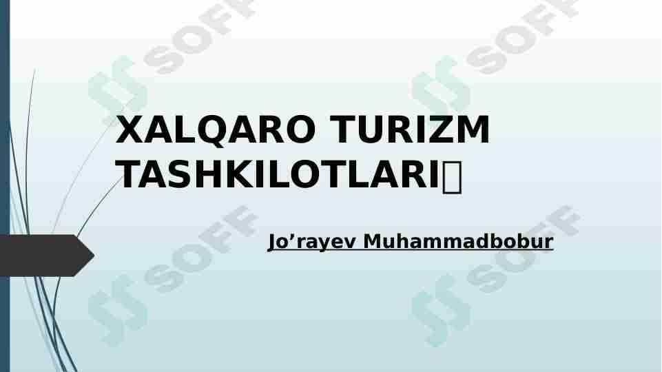 Xalqaro turizm tashkilotlari