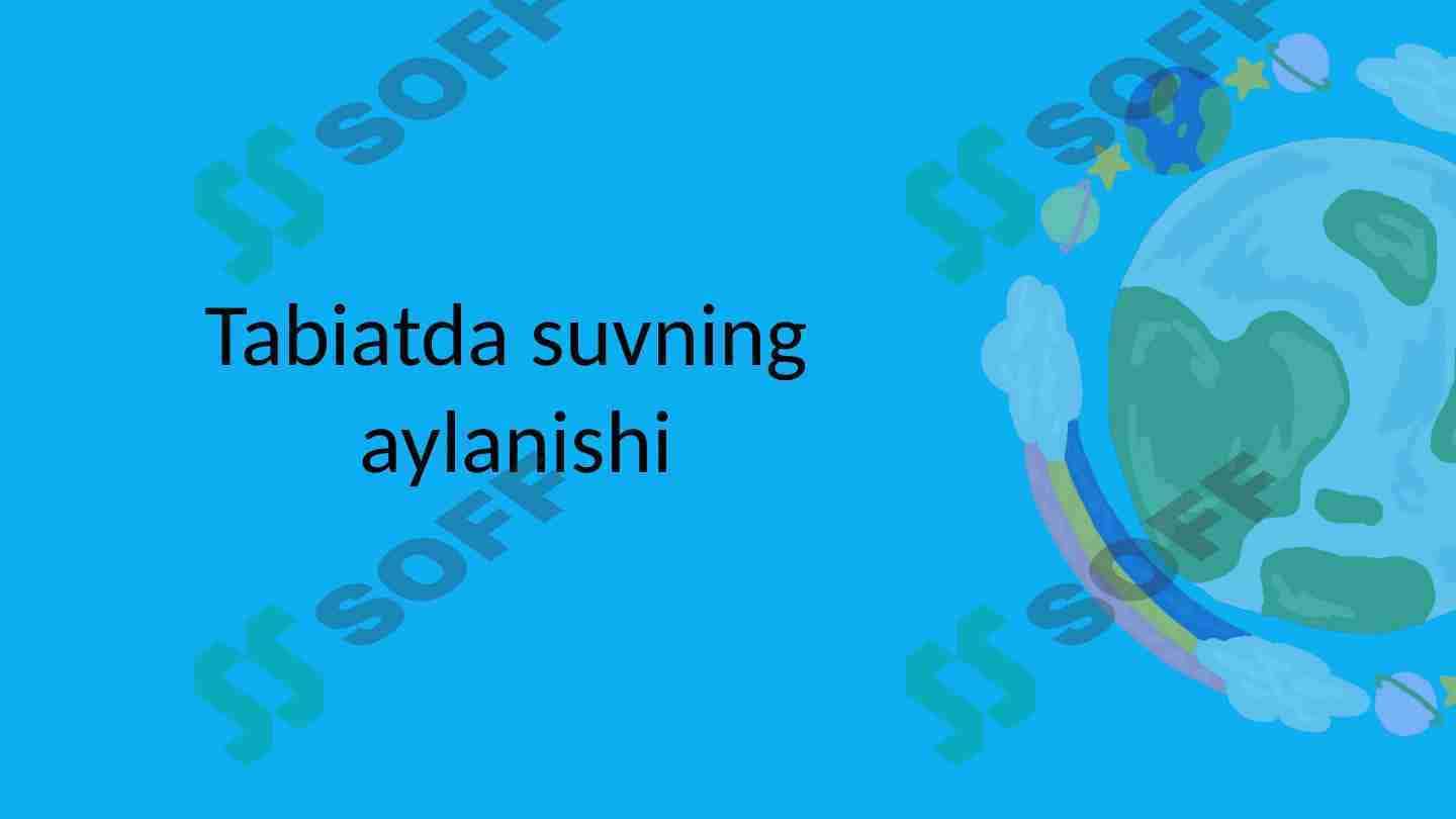Tabiatda suvning aylanishi