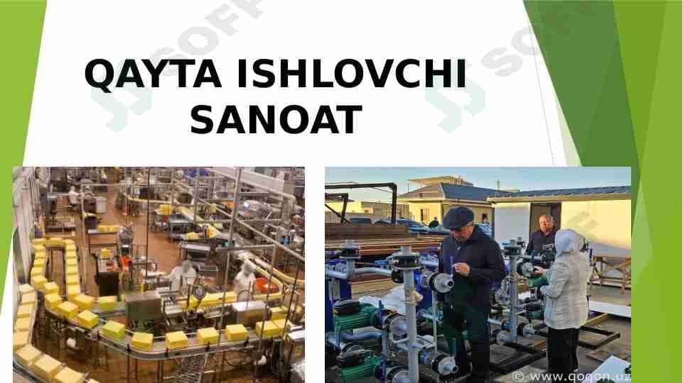 QAYTA ISHLOVCHI SANOAT