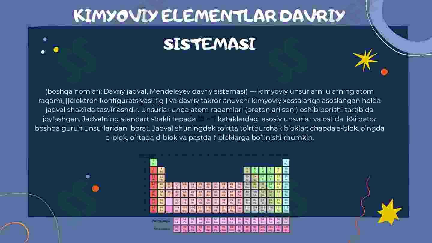 Murakkab moddalar xossalarining davriy o'zgarishi.