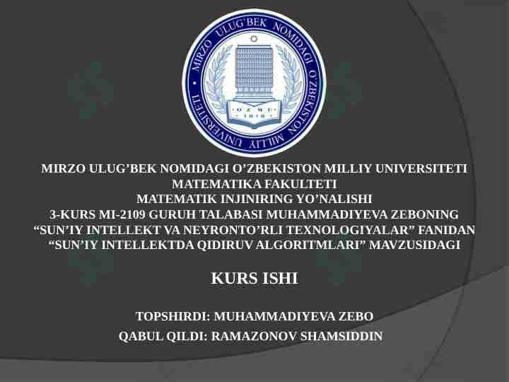 Qidiruv algoritmlari