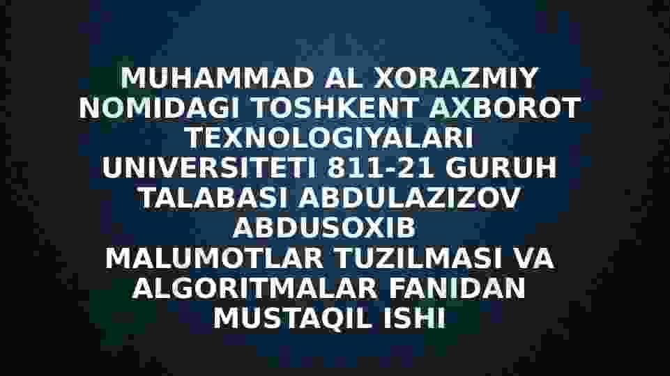 MA’LUMOTLARNI IFODALASH  BOSQICHLARI. MALUMOT TOIFALARI