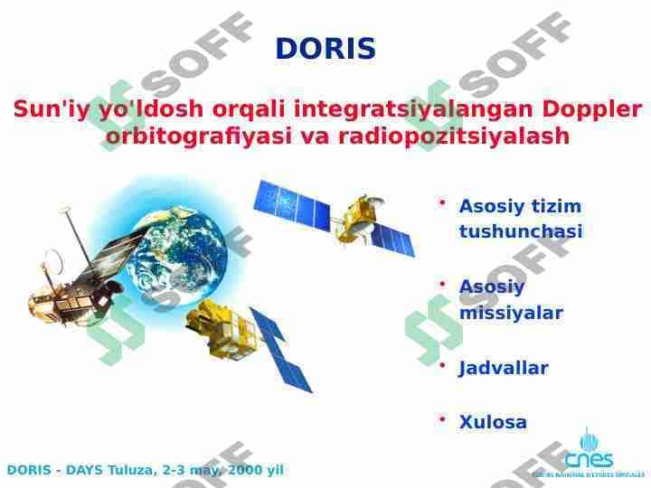 Sun'iy yo'ldosh orqali integratsiyalangan DORIS
