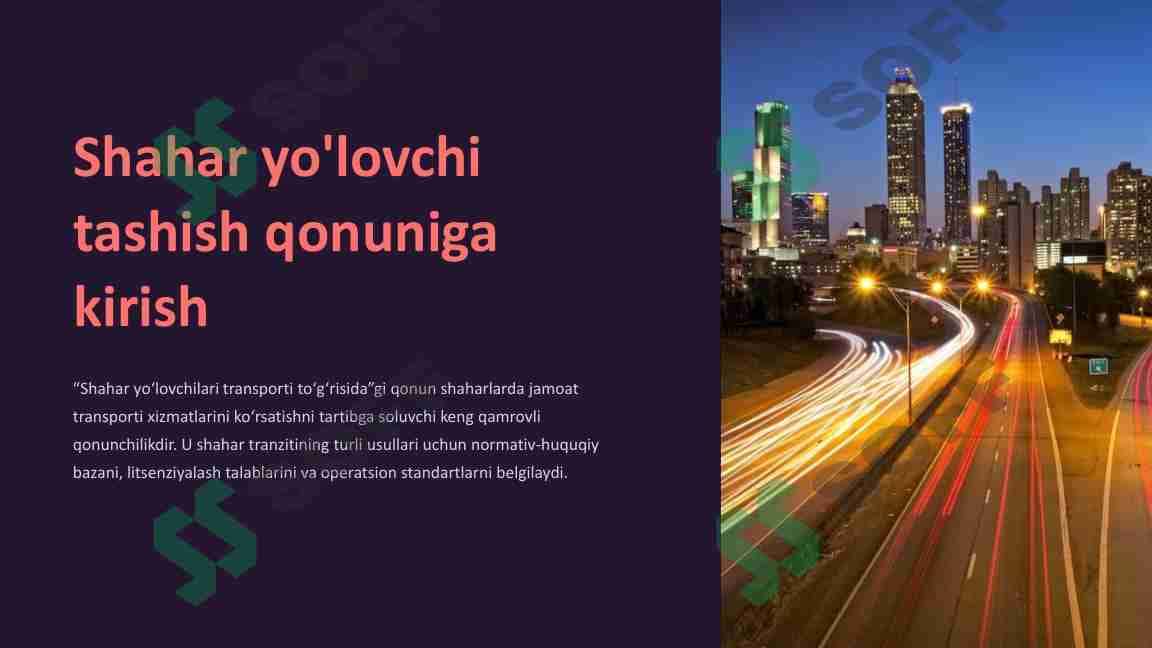 Shahar yo'lovchi tashish tizimi