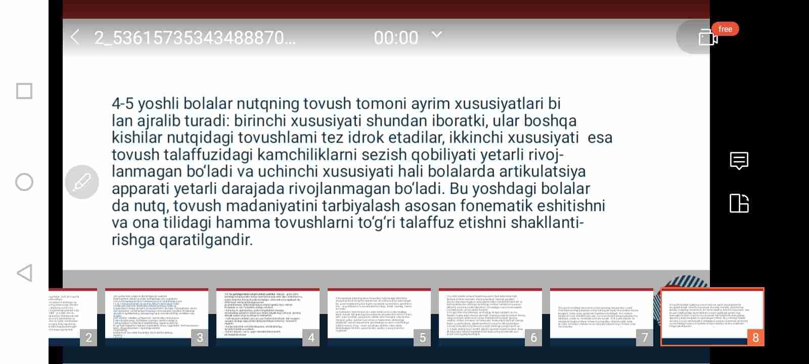 Maktabgacha yoshdagi bolalar nutqini oʻstirishning ahamiyati va vazifalari