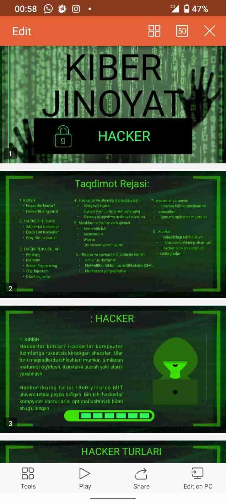 Kiber jinoyat va Hacker