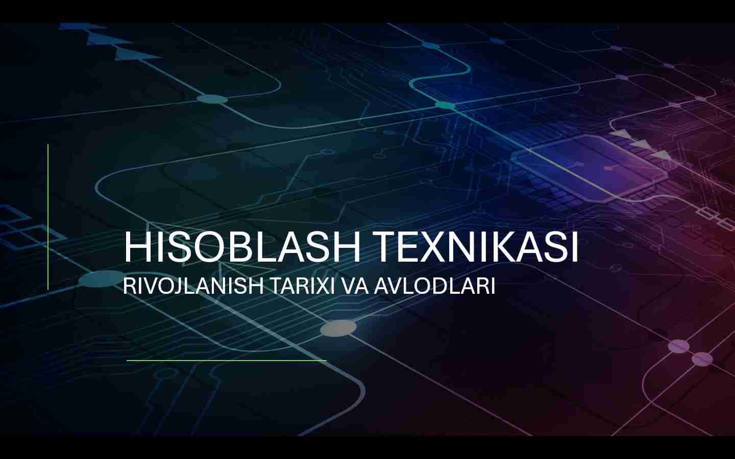 Kompyuterlar rivojlanish tarixi, avlodlari