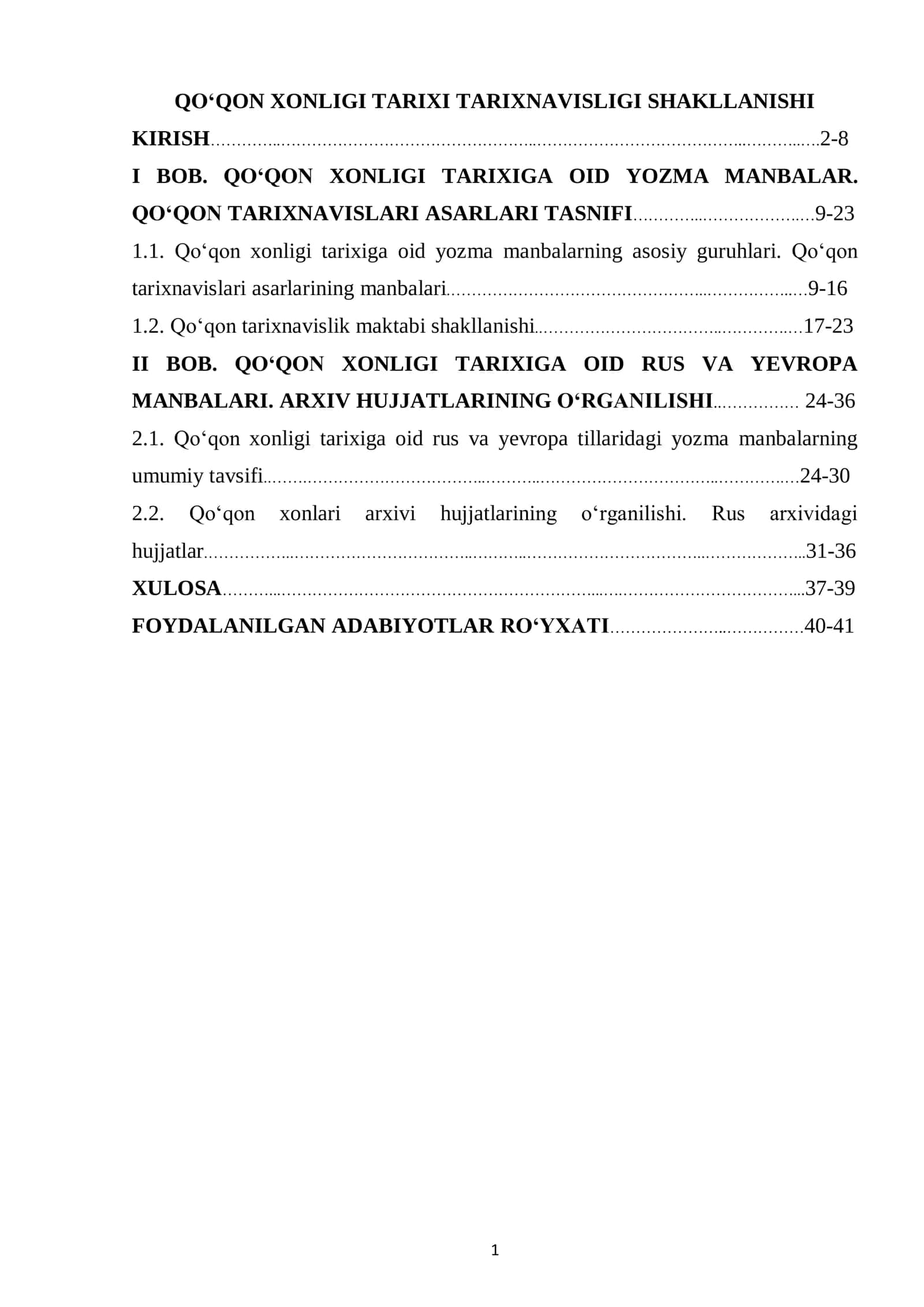 QO‘QON XONLIGI TARIXI TARIXNAVISLIGI SHAKLLANISHI