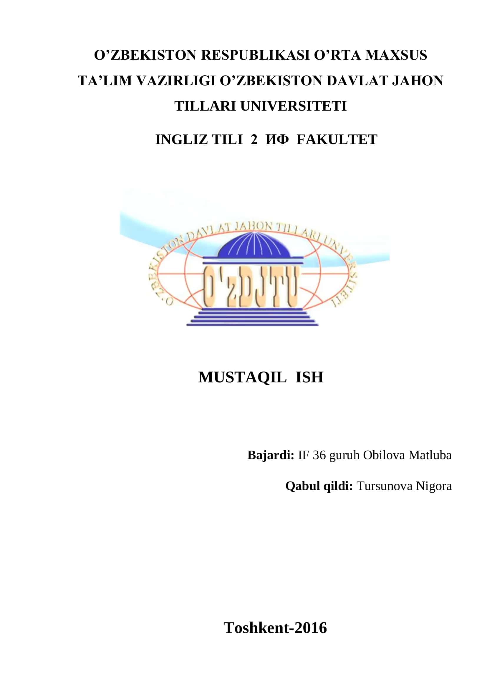 Tabiiy va texnogen tusdagi favqulodda vaziyatlar va muhofaza tadbirlari