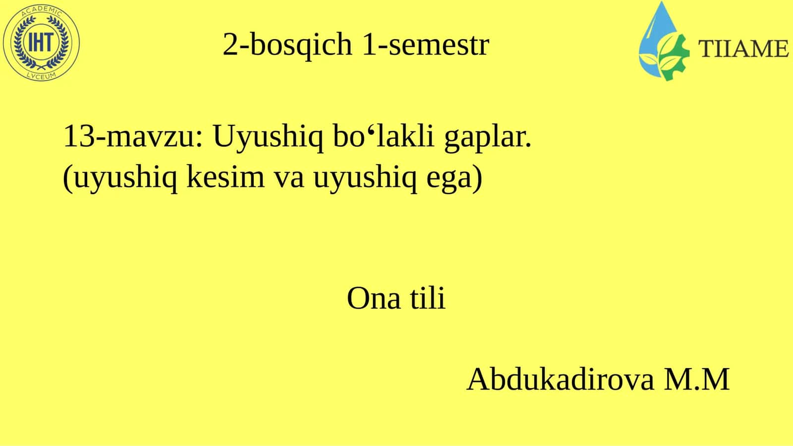 Uyushiq bo‘lakli gaplar