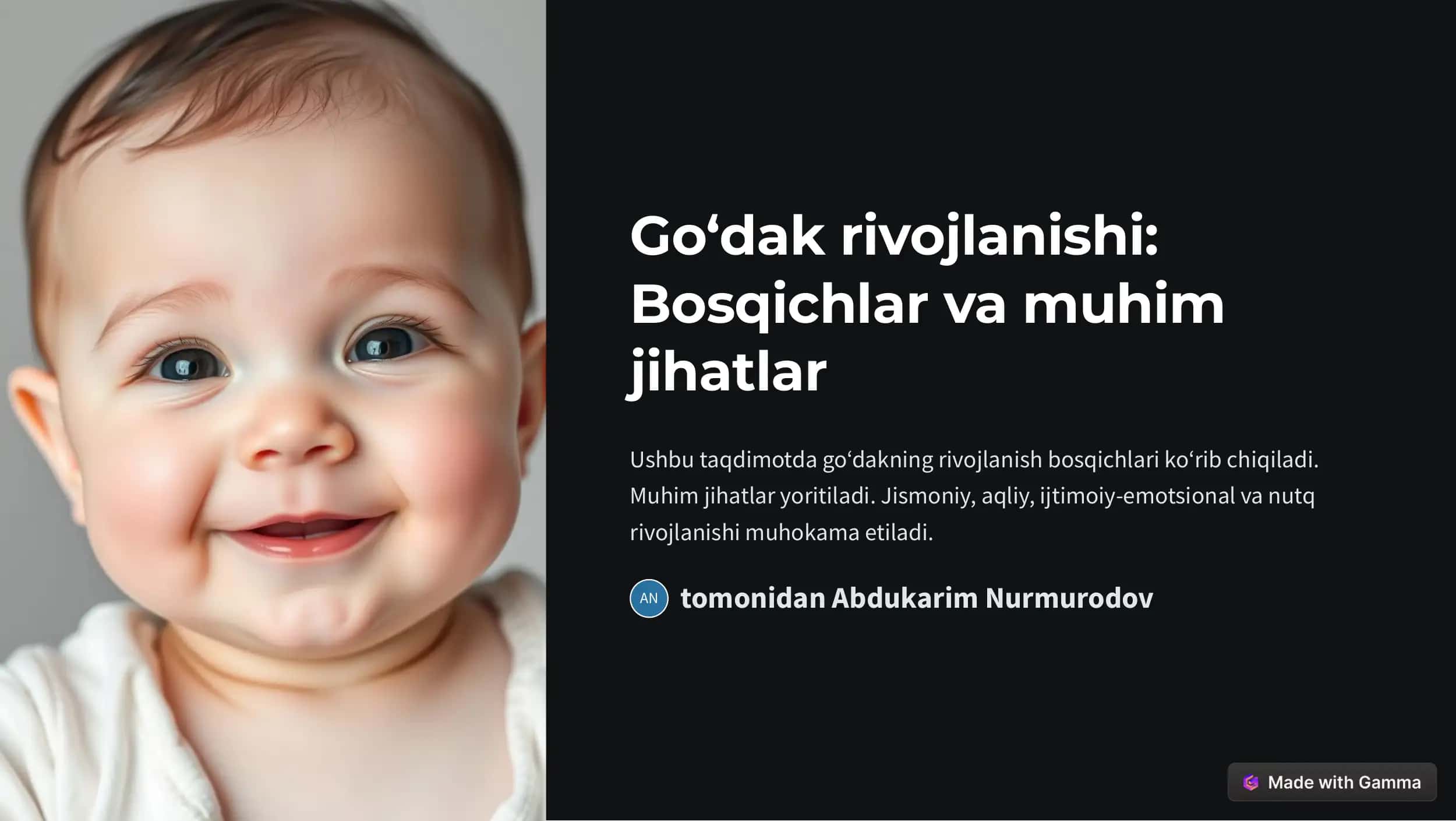 Go‘dak rivojlanishi: Bosqichlar va muhim jihatlar