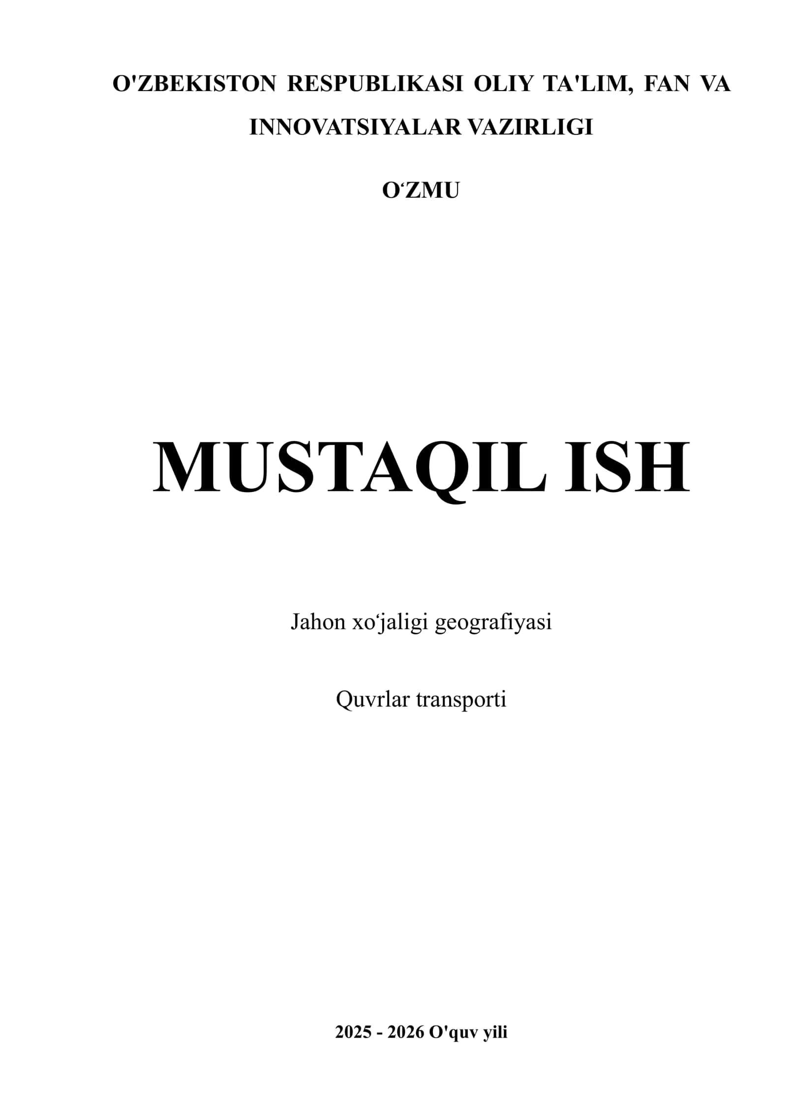 Quvrlar transporti