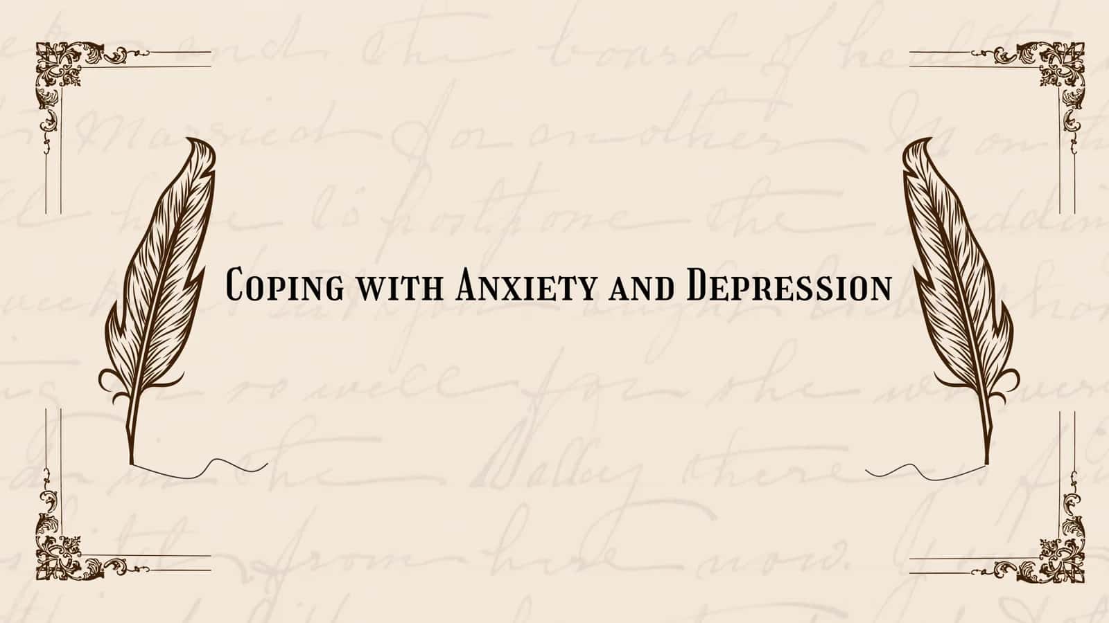 Coping with Anxiety and Depression