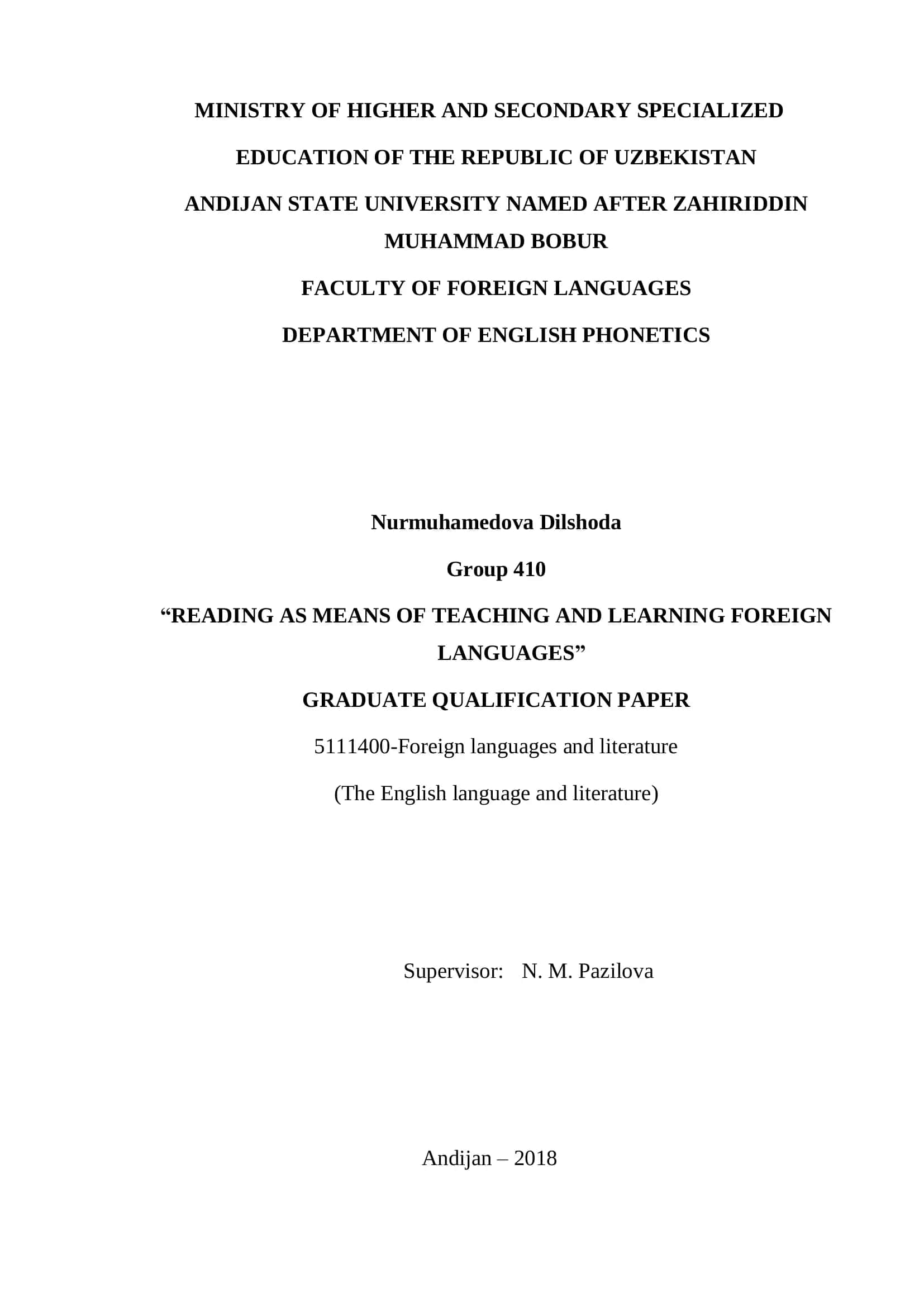 TEACHING AND LEARNING FOREIGN LANGUAGES