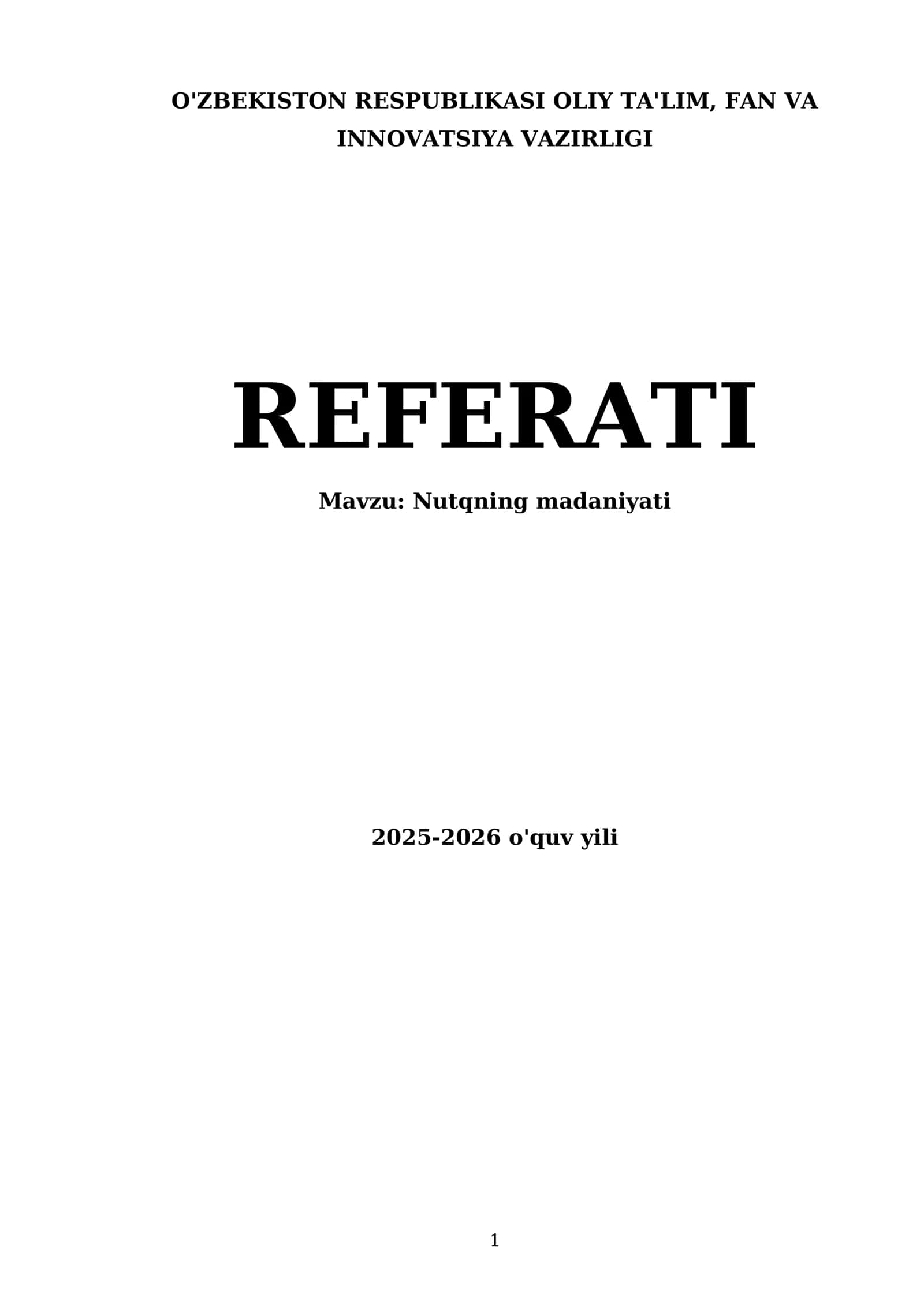 Nutqning madaniyati