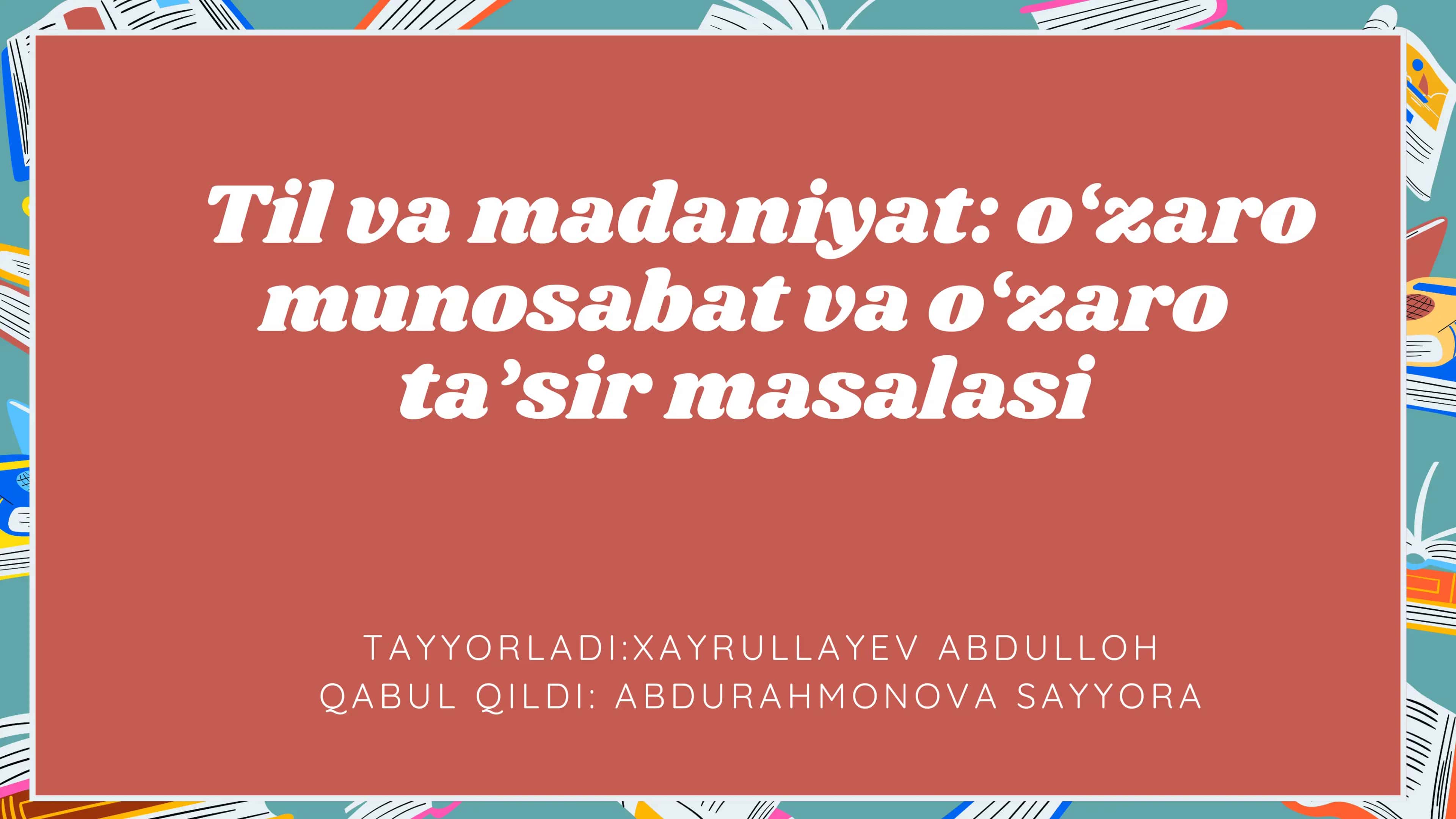 Til va Madaniyat