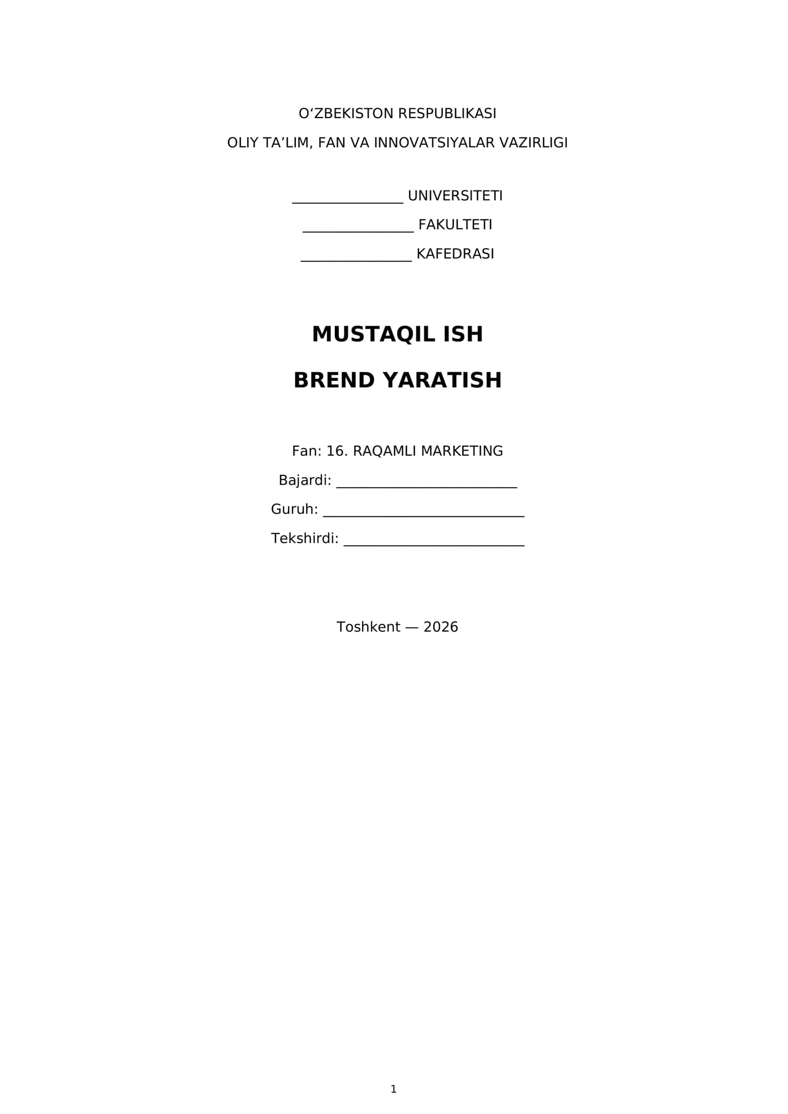 Mavzuning Nazariy Asoslari