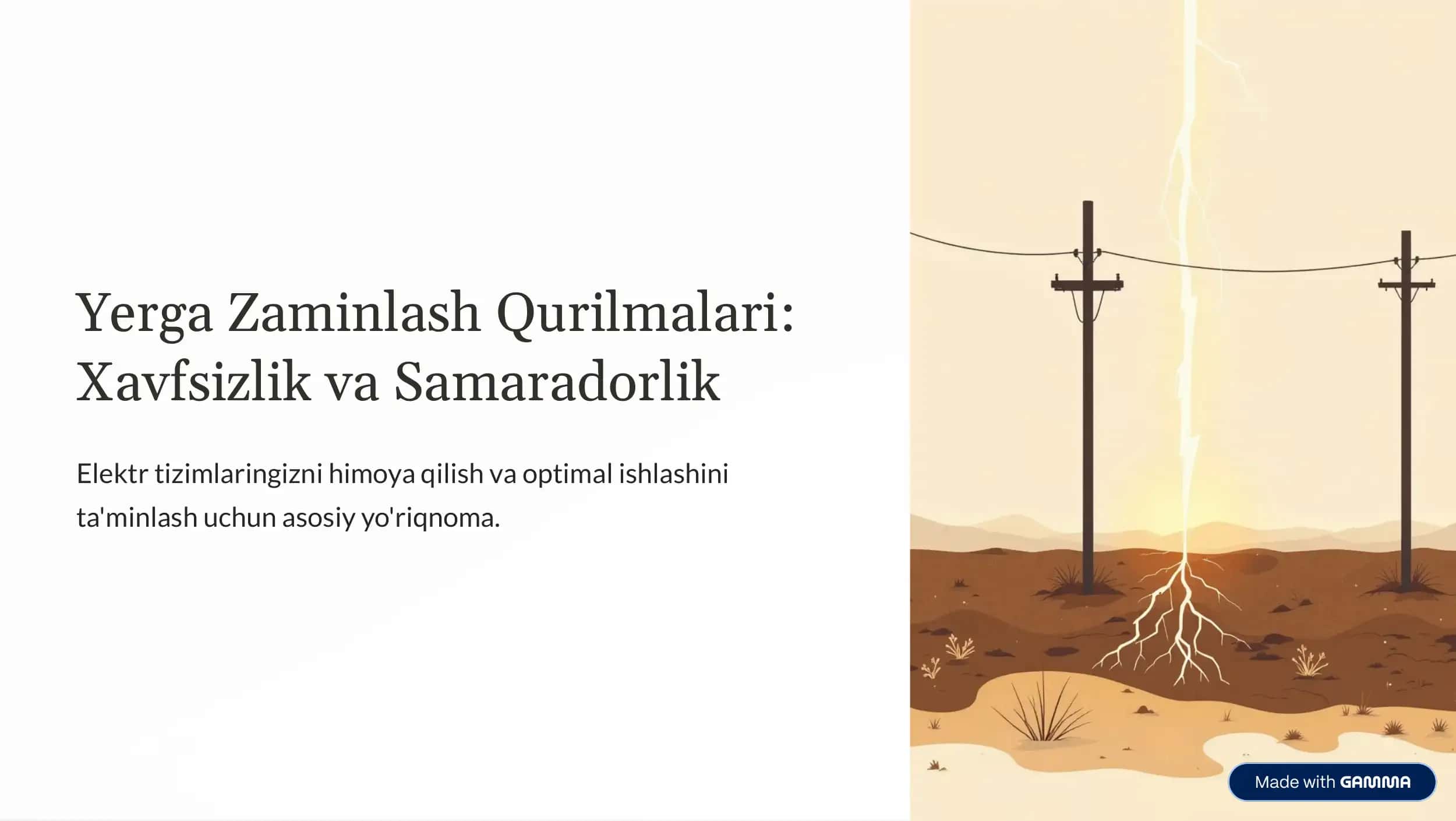 Yerga Zaminlash Qurilmalari
