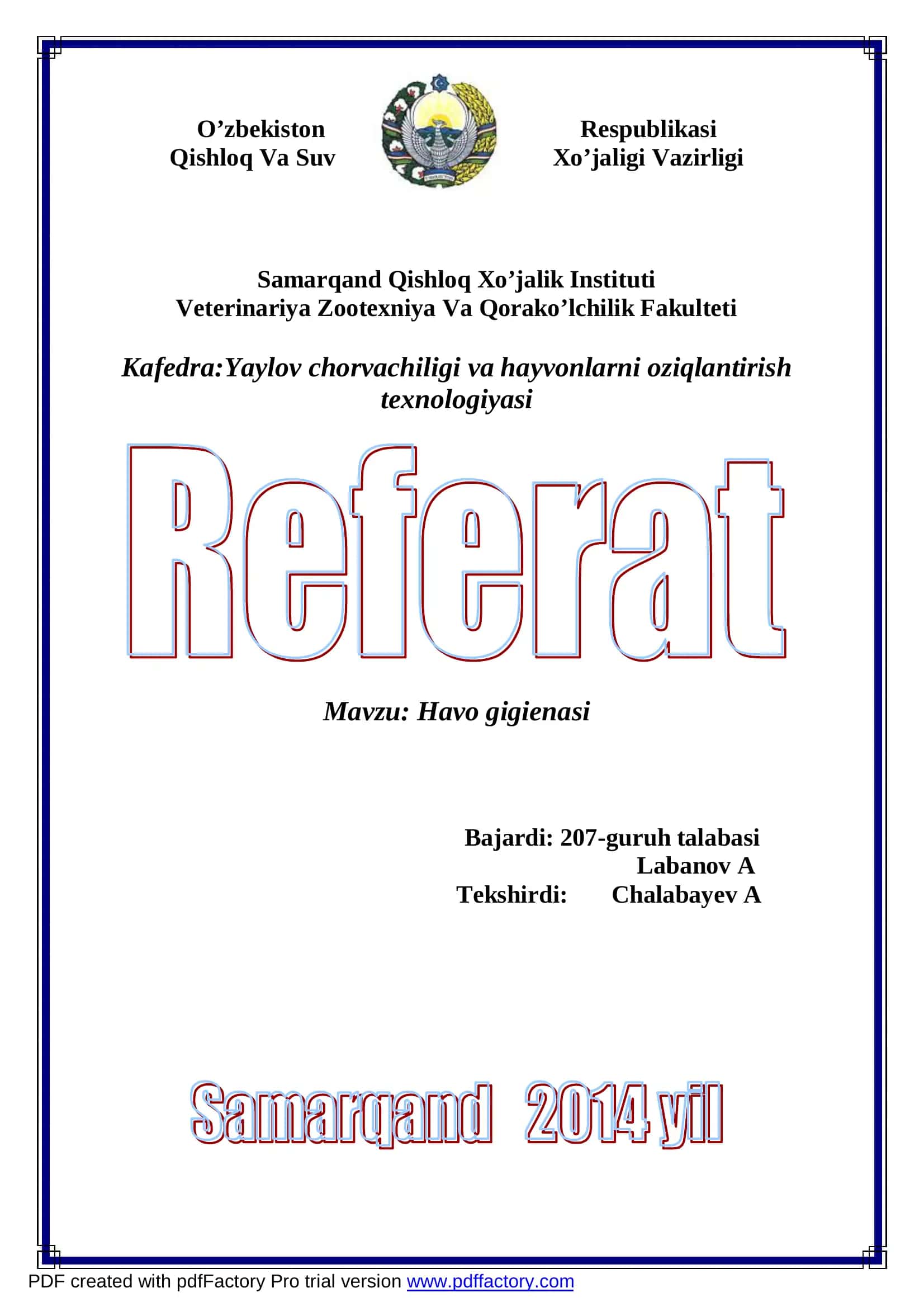 Havo gigienasi