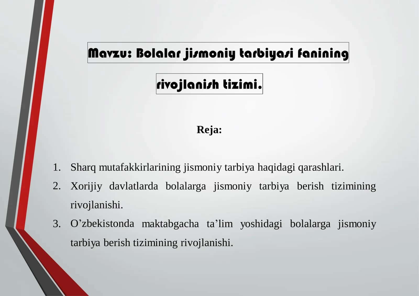 Sharq mutafakkirlarining jismoniy tarbiya haqidagi qarashlari