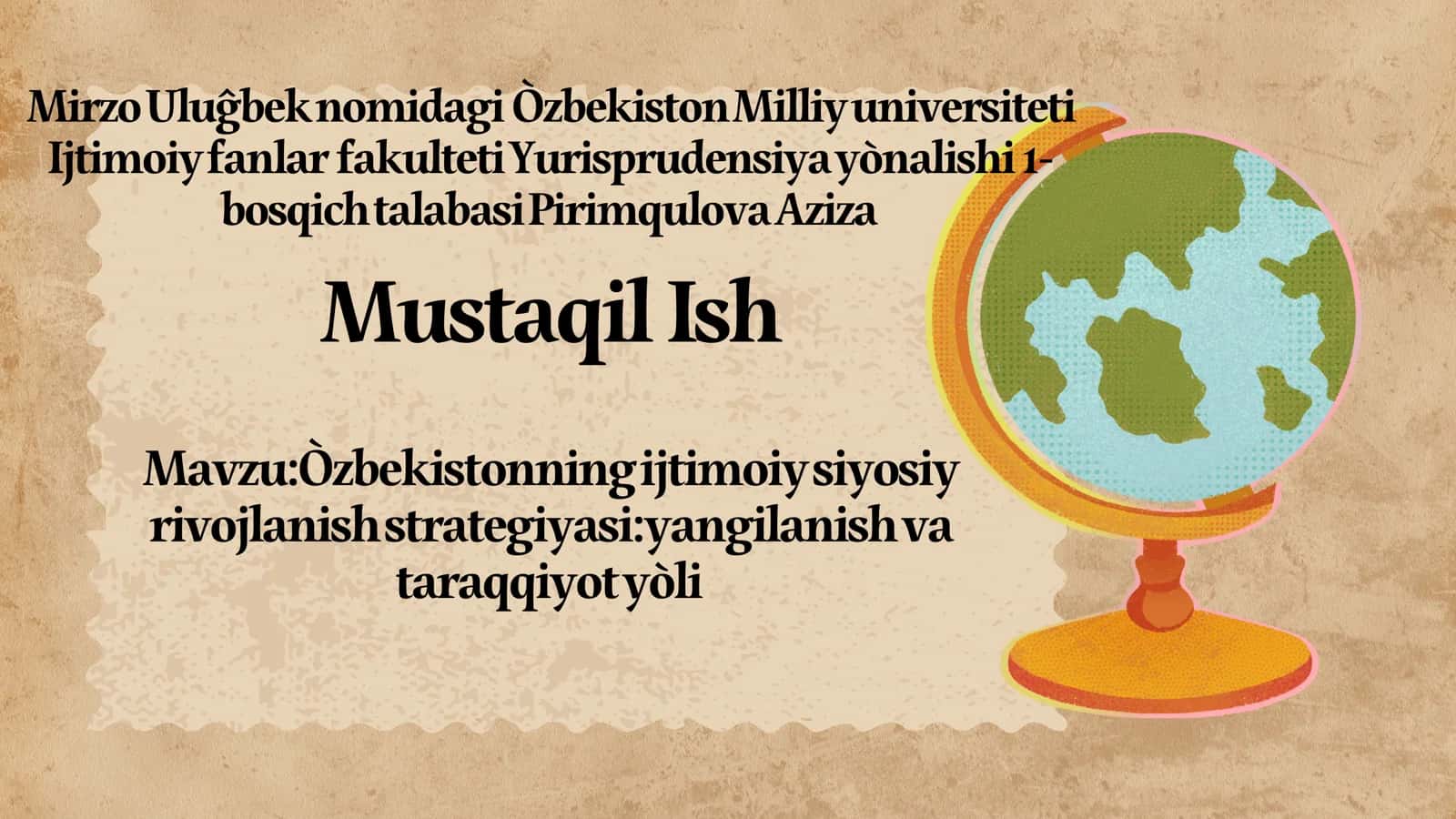 O'zbekistonning ijtimoiy siyosiy rivojlanish strategiyasiyangilanish va taraqqiyot yòli