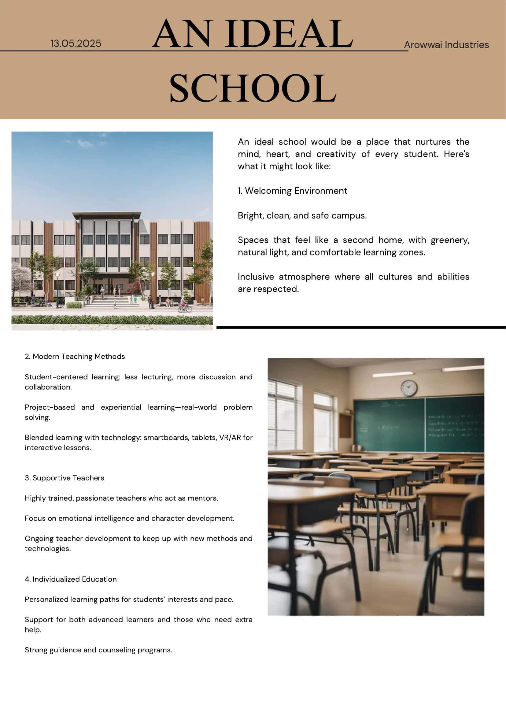 An Ideal School