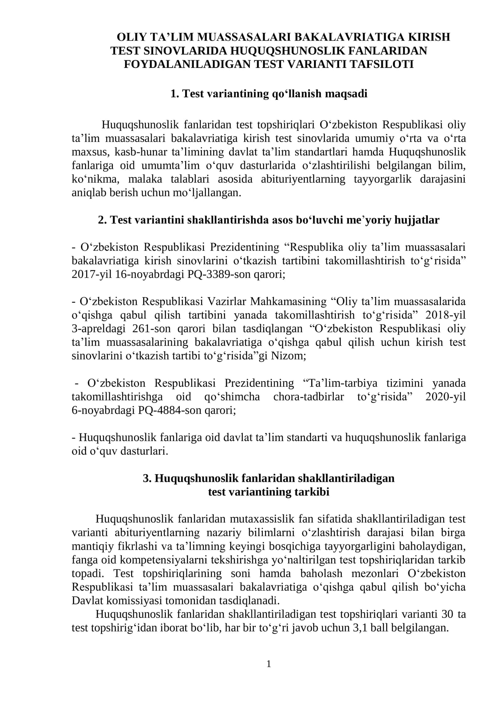 Test Varianti Tafsiloti