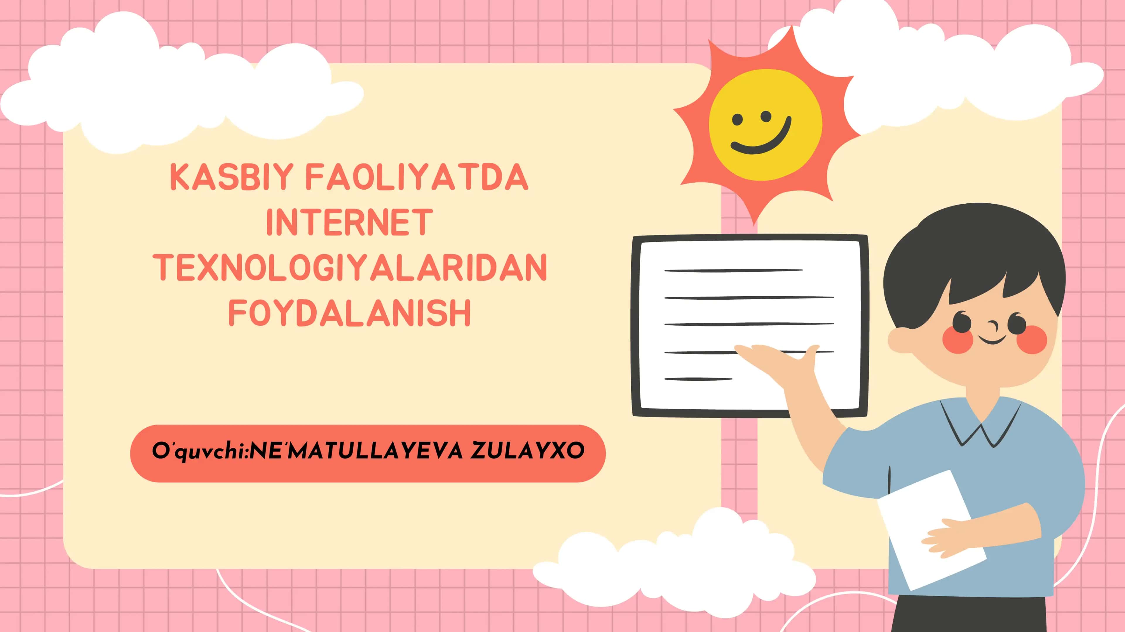 Kasbiy faoliyatda internet texnologiyalaridan foydalanish