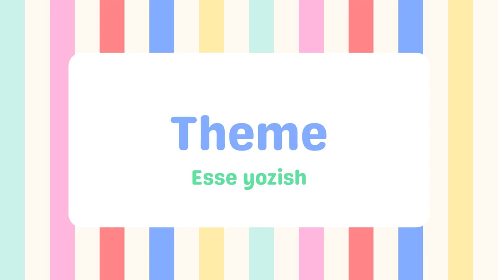 Esse yozish