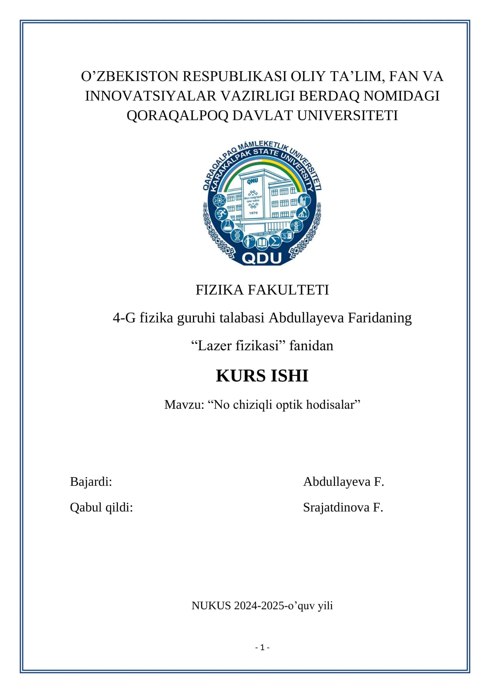 No chiziqli optik hodisalar
