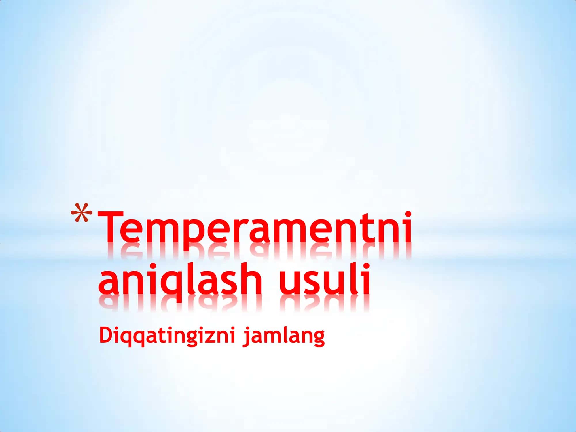 Temperament Testi