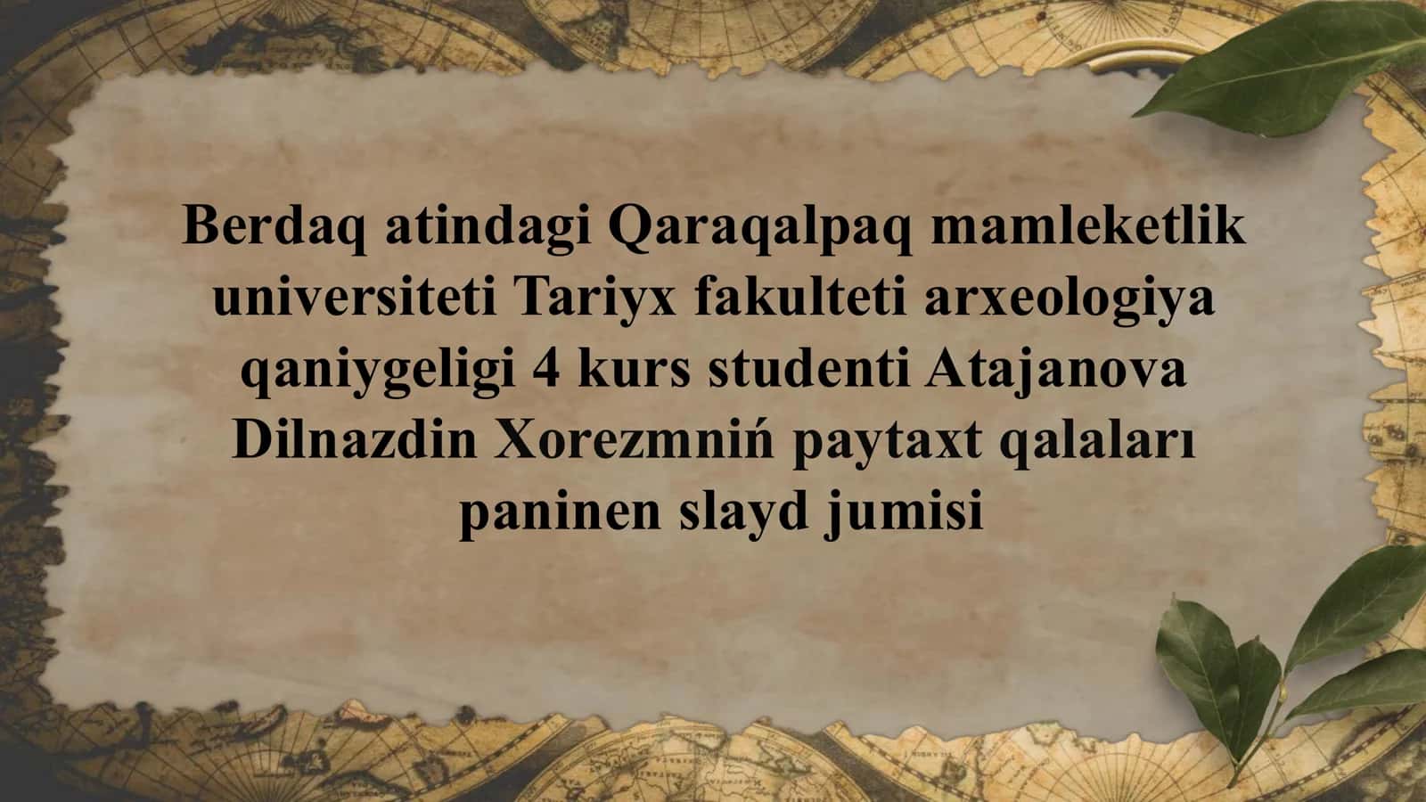 Xorezmniń paytaxt qalaları