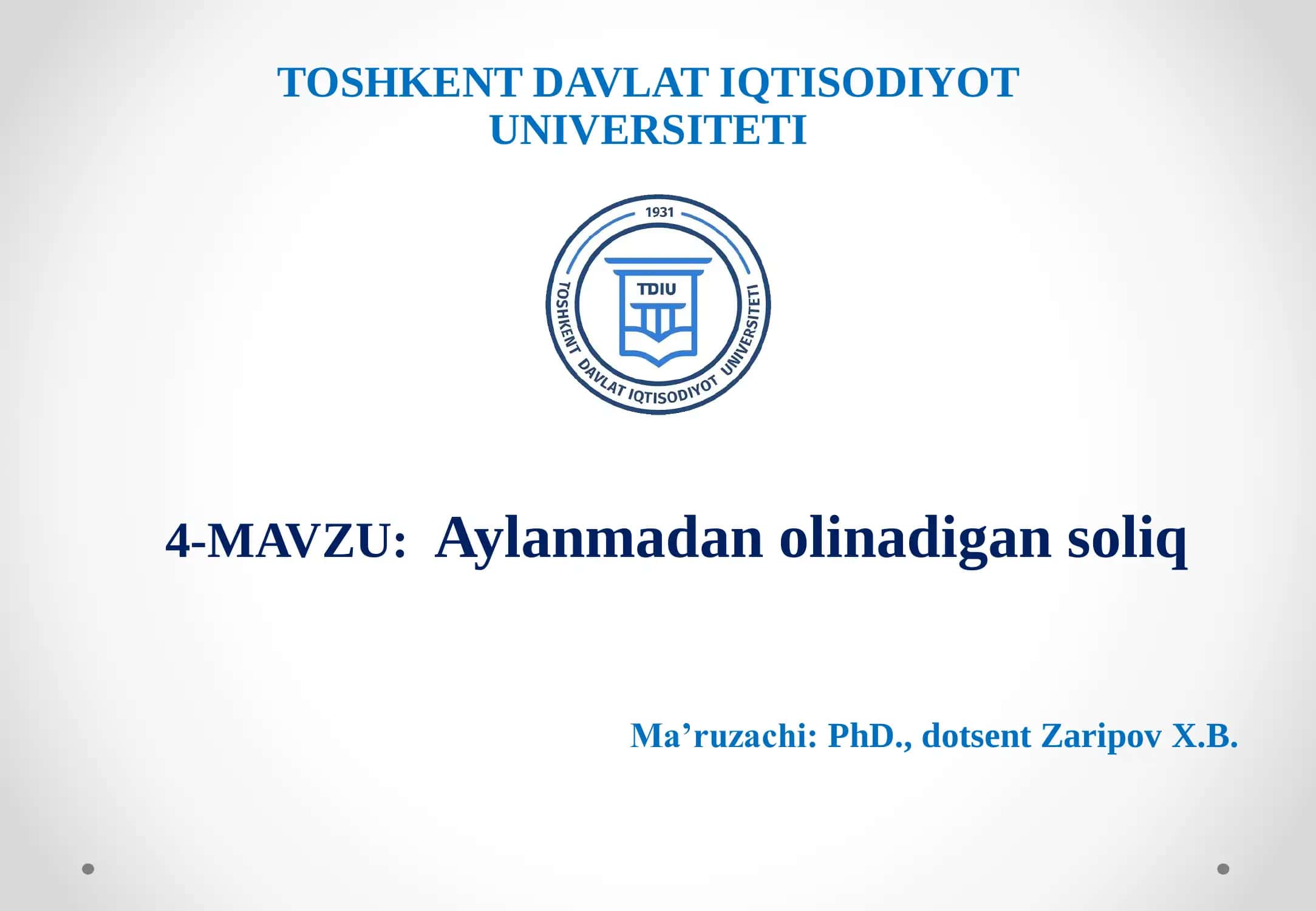 Aylanmadan olinadigan soliq